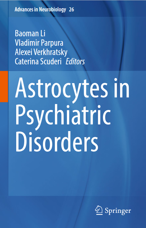 Book cover of Astrocytes in Psychiatric Disorders by Vladimir Parpura Book cover of Astrocytes in Psychiatric Disorders by Vladimir Parpura
